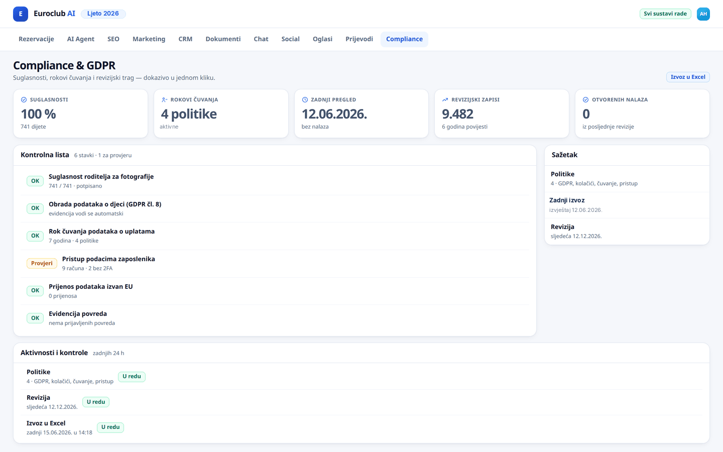 Digital Compliance - UI Preview